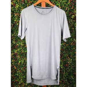 Small Nike Dri-Fit Utility Performance Short Sleeve Shirt Gray Grey AA1591-036